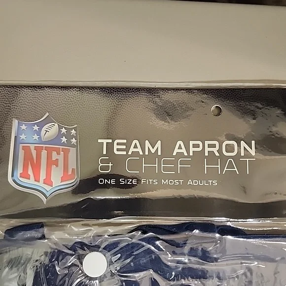 NFL chef apron and hatWeight 10oz, NFL FootballGreat for tailgating, barbecue - Picture 2 of 4